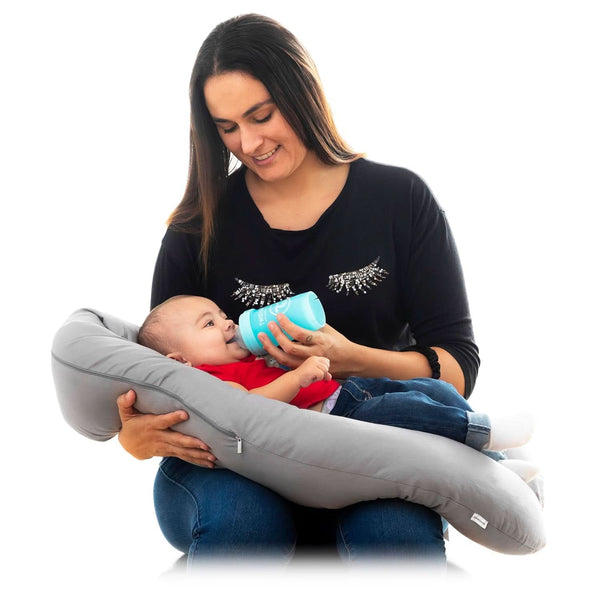 Innovagoods - Multifunktionales Stillkissen, Ergonomisches Design Für Entspannung Von Mutter Und Baby, Anpassungsfähig Für Verschiedene Positionen, Waschbar, Bunt, Polybaumwolle