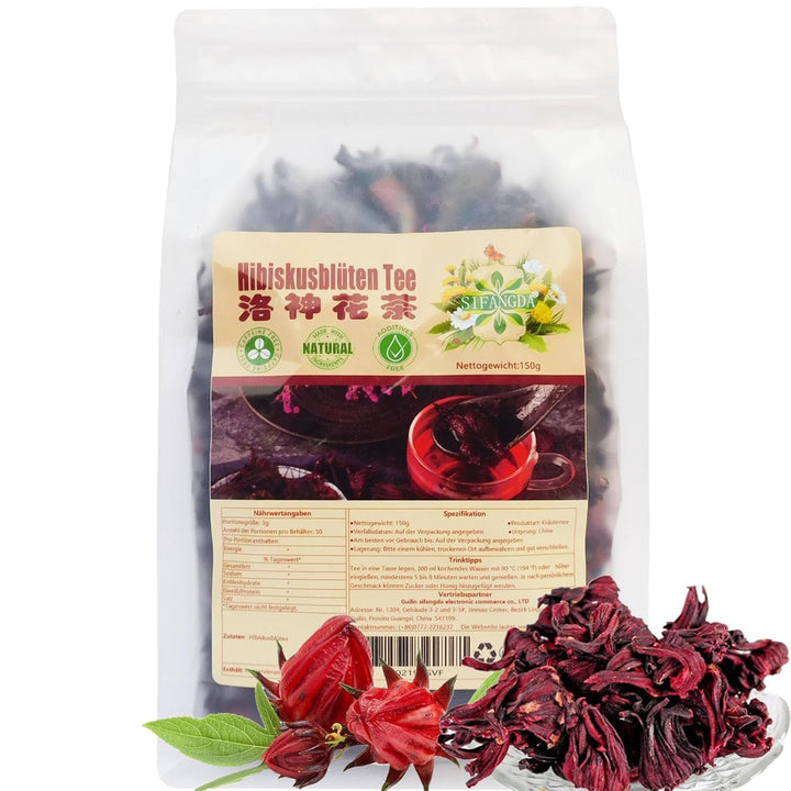 Ceai mixt cu coacăze negre, dud și trandafiri 黑枸杞桑葚玫瑰茶 8,8 oz (250 g, 5 g x 50 p) Ceai natural din plante chinezești