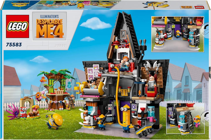 LEGO I - Simply Incorrigible 4 Vila de familie a lui Gru și a Minionilor, set de joacă pentru filmul I - Simply Incorrigible 4, jucărie pentru copii, cadou pentru băieți și fete începând cu vârsta de 8 ani 75583