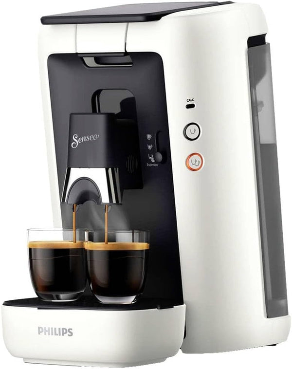 Aparat de cafea cu doze Philips Senseo Maestro STAR - Tehnologie Intense plus, Calitate espresso perfectă, Rezervor de apă de 1,2 litri, Design ecologic, Funcție Memo, Indicator de detartrare (CSA260/10)