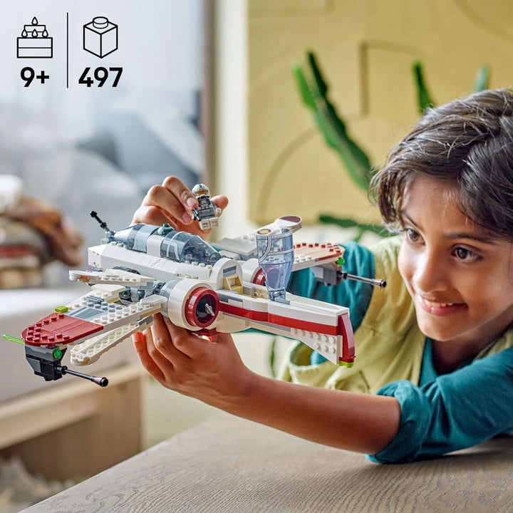Jucărie LEGO Star Wars 75402 ARC-170 Starfighter cu 4 minifigurine, inclusiv pilot clonă și droid R4-P44, piesă de colecție, cadou pentru fanii Răzbunării Sith și băieți și fete cu vârsta de peste 9 ani