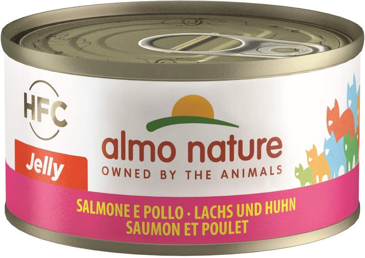 Almo Nature HFC Natural Wet Chicken Thigh Hrană umedă pentru pisici 24Pack (24 X 70G)