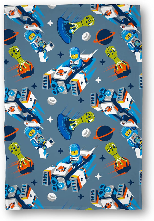 Character World Offizielle LegoÂ® City Fleecedecke, Superweicher, Warmblauer Ãœberwurf, Cityspace-Design, Perfekt FÃ¼r Schlafzimmer, Camping Und Ãœbernachtungen, 100 X 150 Cm