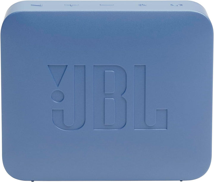 JBL GO Essential 2, Difuzor Bluetooth portabil cu sunet original Pro, până la 5 ore de funcționare a bateriei, cu design impermeabil IP67, albastru