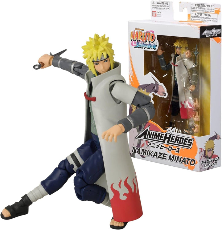 Bandai - Anime Heroes - Naruto Shippuden - Anime Hero Figures 17 Cm - Kakashi Hatake - Licență oficială - Figura articulată Kakashi - 36903
