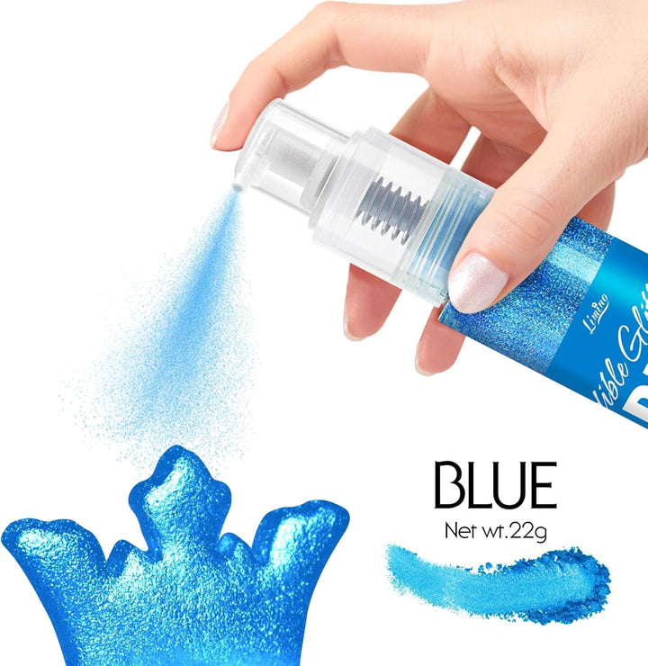 Glitter comestibil, spray, diverse culori, 22 grame