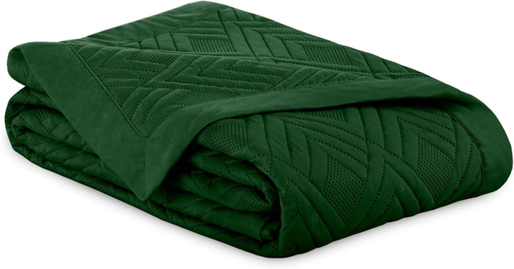 Ameliahome Tagesdecke 170X210 Cm BettÃ¼berwÃ¼rf Zweiseitig Ultrasonic Steppung Polyester Ophelia DunkelgrÃ¼n