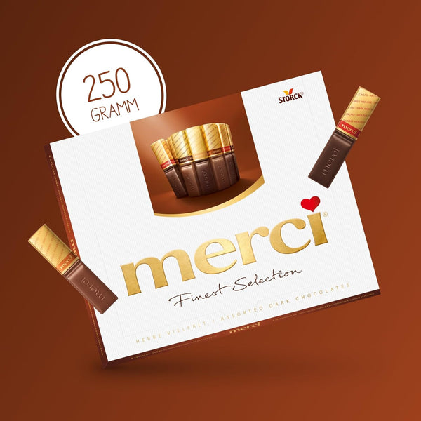 Merci Finest Selection Herbe Vielfalt – 1 X 250G – Gefüllte Und Nicht Gefüllte Schokoladen-Spezialitäten