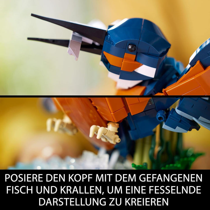 LEGO Icons Kingfisher Model Building Set pentru adulți, figură de pasăre pentru camera de zi sau birou, decorațiuni pentru casă și birou, cadou pentru iubitorii de păsări și ornitologi, femei și bărbați 10331