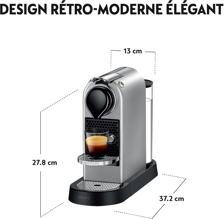 Nespresso Krups YY4118FD Mașină de cafea Citiz Silver