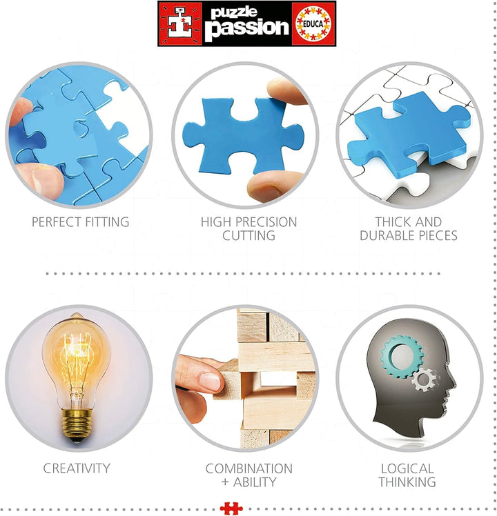 Educa - Puzzle 500 piese pentru adulti | casa zanelor, puzzle 500 piese pentru adulti si copii de la 11 ani, fantezie, basme, zane (19554)