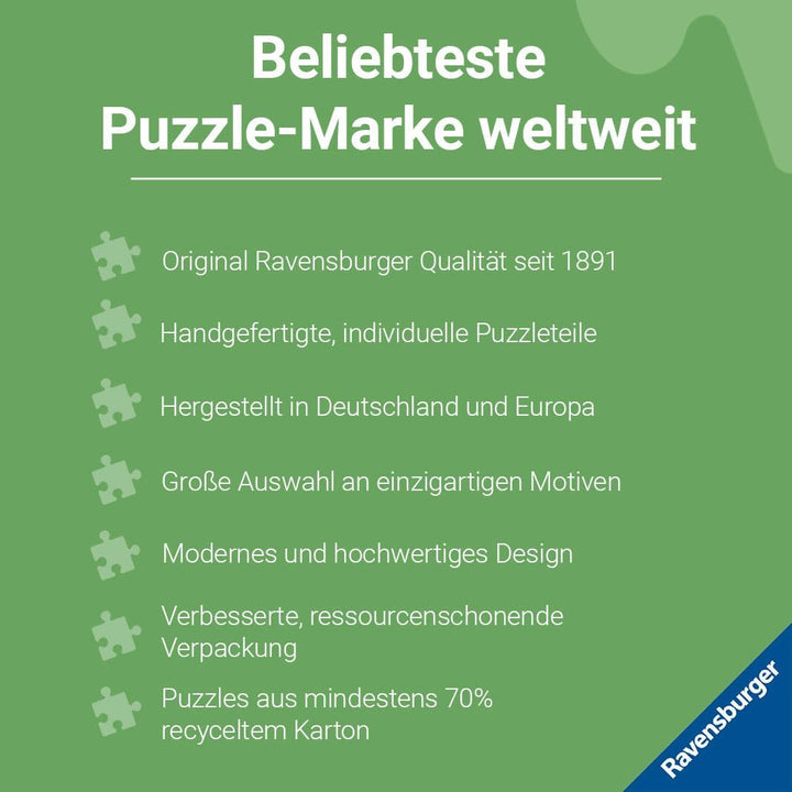Ravensburger Puzzle 12000205 - Katzen Im Regal - puzzle jigsaw de 500 de piese pentru adulți și copii de peste 10 ani, puzzle animalier cu motiv de pisică