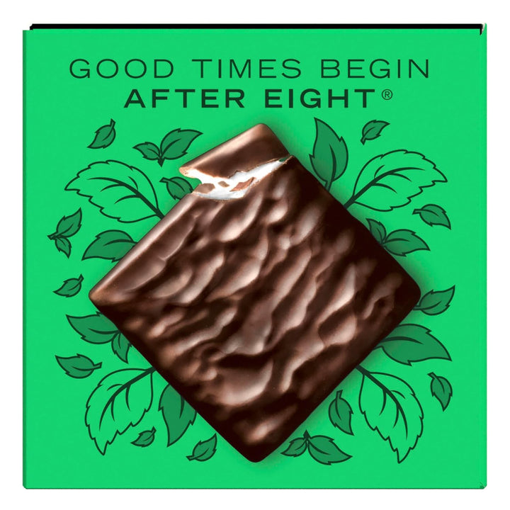 NESTLÉ after EIGHT, Hauchdünne Schokoladen-Täfelchen Aus Dunkler Schokolade Mit Pfefferminz-Cremefüllung Für Genießer, 12Er Pack (12X200G)