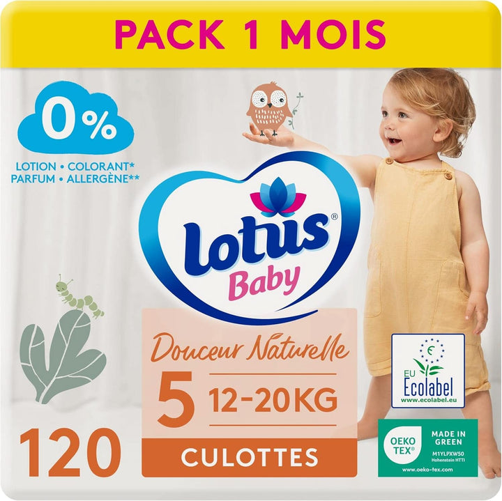 Douceur Naturelle – Höschen, Größe 6 (16-26 Kg) Pack 1 Monat – 112 Höschen