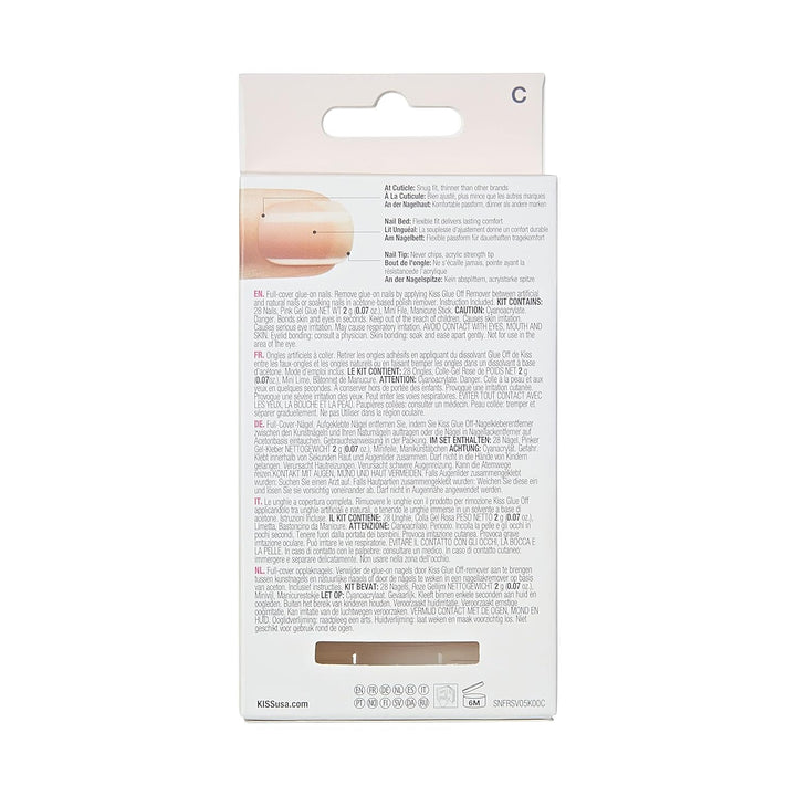 Kiss Nude Nails Unghii Uimitoare (Pachet de 2)