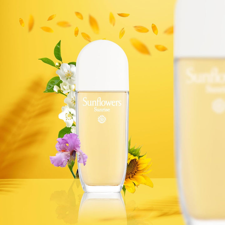Elizabeth Arden – Sunflowers Sunrise, Apă de toaletă spray, parfum floral și fructat, parfum de lux pentru femei – 100 ml