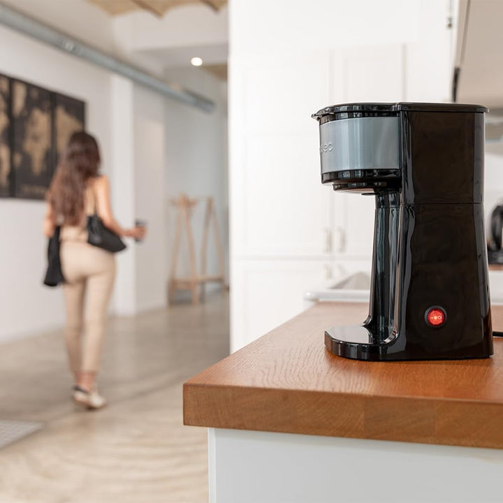 Cafetieră Cecotec cu termos Cafea 66 Drop & Go 700 W, Capacitate 420 ml, Gura de scurgere, Filtru permanent sau filtru de hârtie, Funcție de oprire automată, Recipient cu fereastră