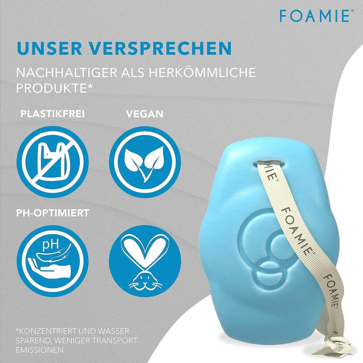 Foamie, Gel de duș, sapun și șampon solid, 3 in 1, 90 grame