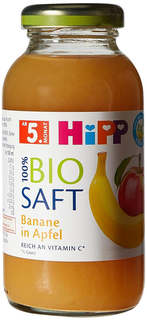 Hipp Banană-măr Organic, pachet de 6 (6 X 200 ml)