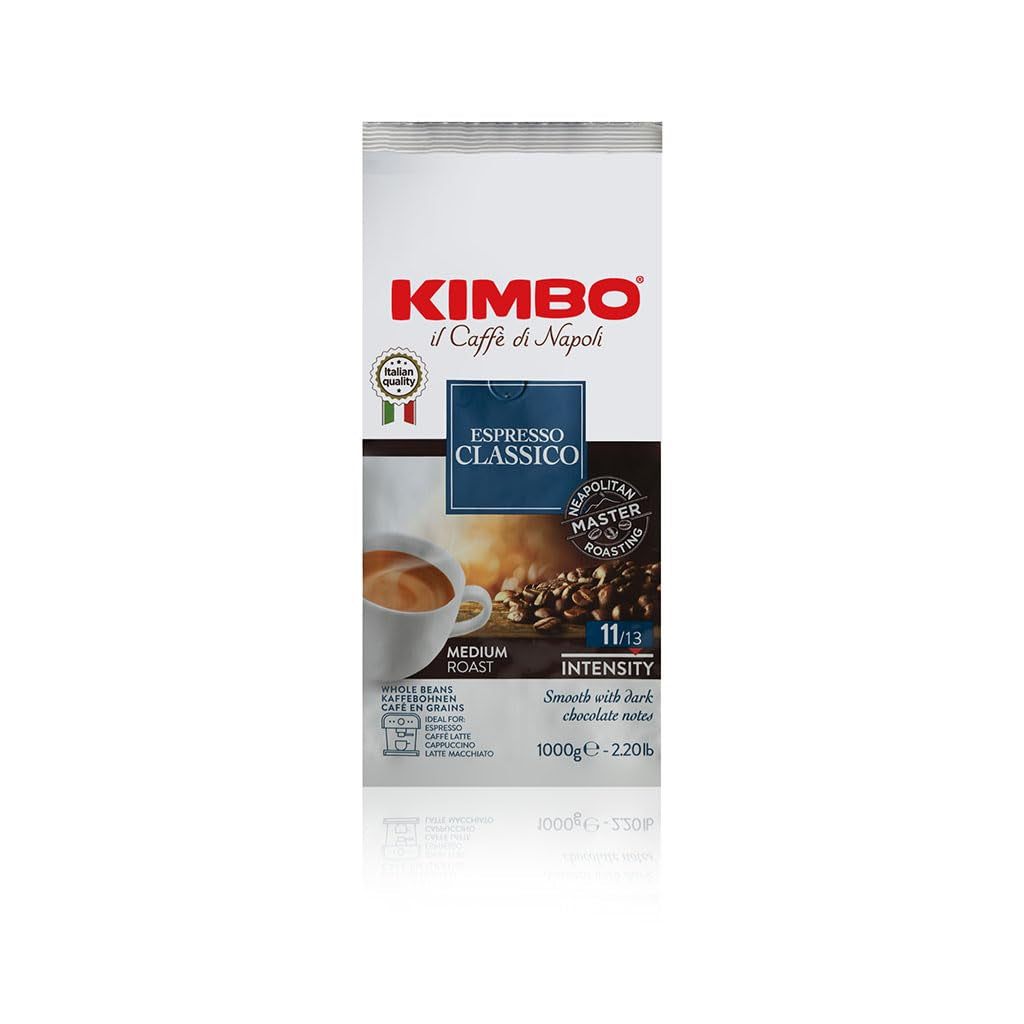 Espresso Classico Ganze Kaffeebohnen, Mittlere Röstung, 1Kg Beutel