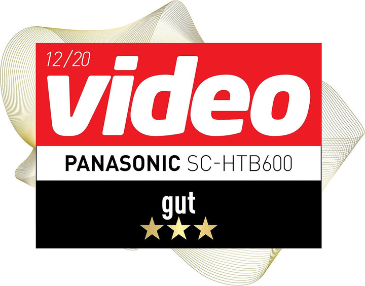 Panasonic SC-HTB600EGK 2.1 Soundbar Mit Kabellosem Subwoofer (Dolby Atmos, Bluetooth, HDMI, 360 Watt RMS) Schwarz