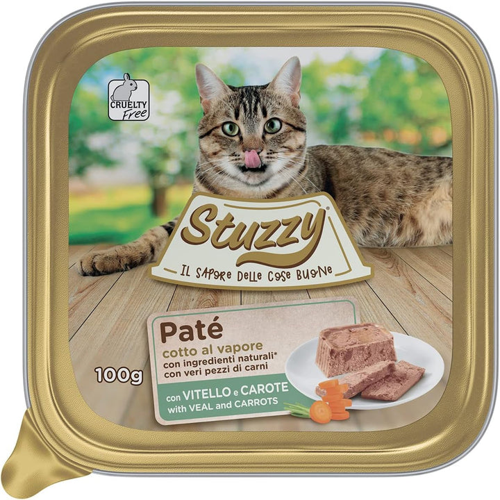 Mister Hrană umedă pentru pisici adulte, Curcan, linie pateu și carne în bucăți, Total 3.2kg (32 căni X 100g)