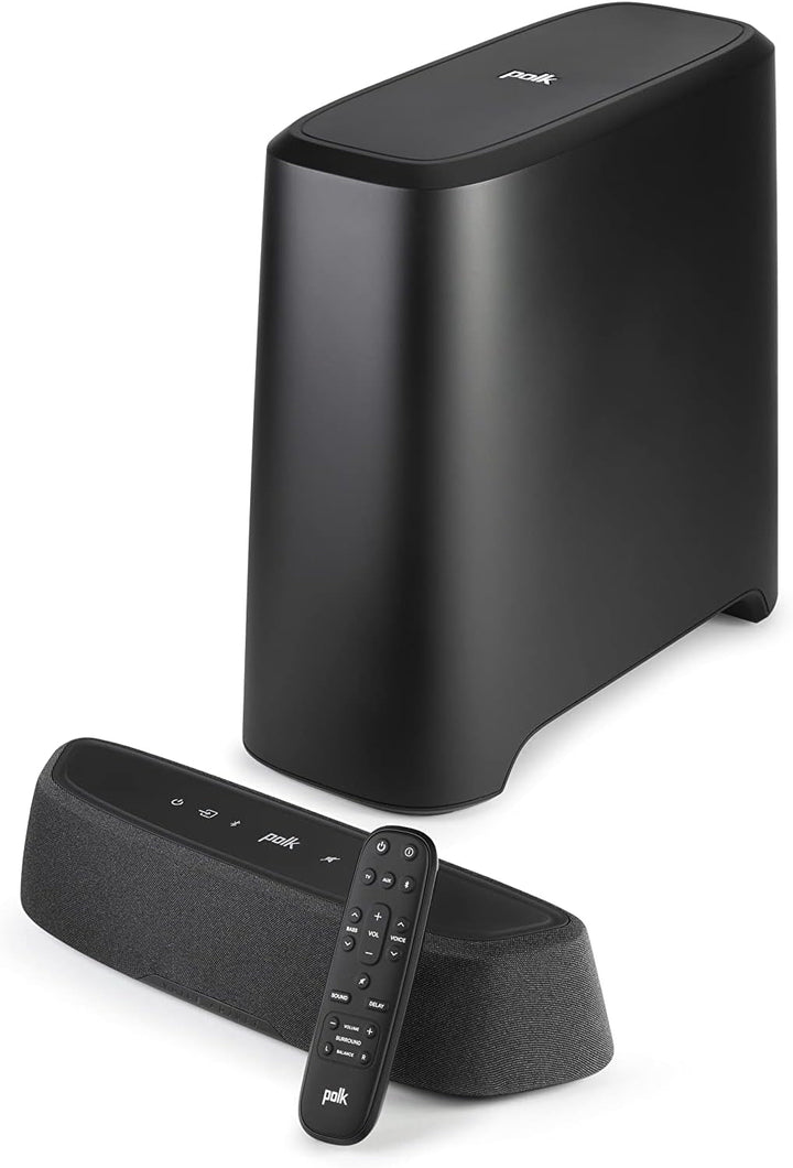 Polk Audio Magnifi Mini AX Ultrakomakte Tv-Soundbar Mit Wireless Subwoofer, Dolby Atmos Und DTS:X, HDMI Earc, Bluetooth, Airplay 2, Google Chromecast, Schwarz