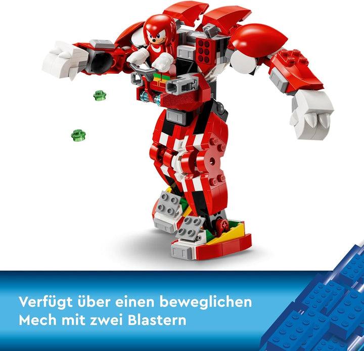 LEGO Sonic the Hedgehog Knuckles 'Guardian Mech', jucărie figurină de acțiune pentru băieți și fete cu vârsta de 8 ani și peste, cu Master Emerald și alte figurine din jocul video, idee de cadou pentru copii 76996