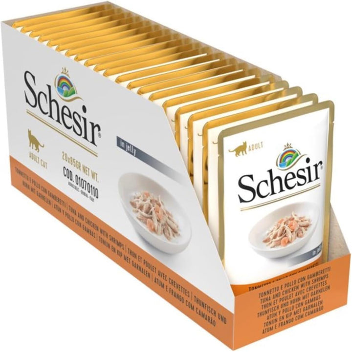 Cat Jelly Tuna With Seabass, hrană umedă pentru pisici, 30 pungi X 50 g