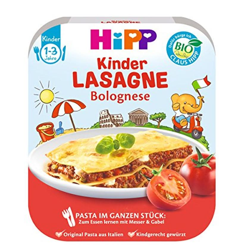 Hipp Pasta Im Ganzen Stück Lasagne Bolognese, 250 G