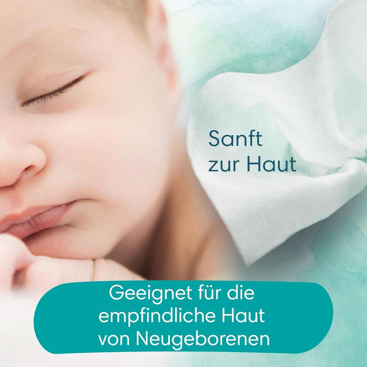 Pampers Harmonie Aqua Feuchttücher 15 Packungen Mit Jeweils 48 Feuchttüchern - 720 Feuchttücher, Die Helfen, Den Natürlichen Ph-Wert Der Haut Wiederherzustellen, Leichte Lotion Mit 99% Wasser