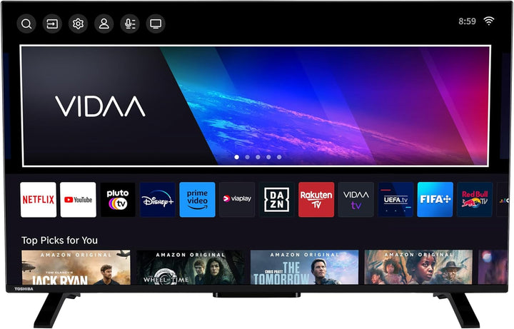 Toshiba 32LV3E63DAZ 32 Zoll Fernseher/Vidaa Smart TV (Full HD, HDR, Triple-Tuner, Bluetooth, Dolby Audio)