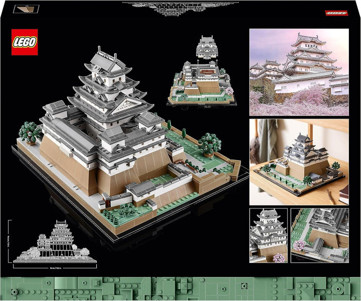 Castelul LEGO Architecture Himeji, Kit model pentru adulți, Colecția Landmark, Set pentru fanii grădinăritului creativ și ai culturii japoneze, cu copac cu flori de cireș, cadou pentru el și ea 21060