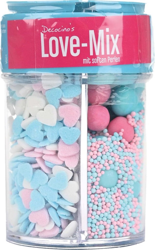 DECOCINO Party Mix, perle de zahăr, decorațiuni de stropit, confetti, 95 grame