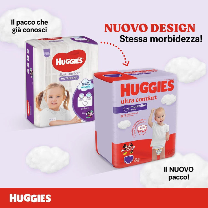 Huggies Ultra Comfort-Windelhöschen, Größe 6 (15-25 Kg), Packung Mit 60 Windelhöschen