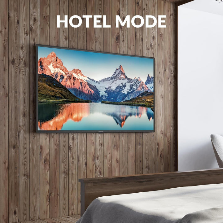 STRONG - 40 Zoll (100 Cm) Full HD Fernseher SRT40FF2003C - Herausragende Bildqualität - Triple-Tuner - 3 Hdmi-Anschlüsse (1 ARC), 2 Usb-Anschlüsse, AV, Antennen-/Sat-Anschluss - Schwarz