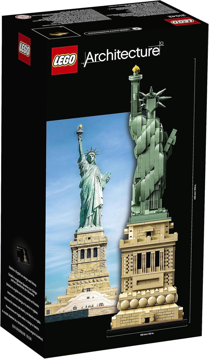 LEGO Architecture Statuia Libertății, set mare, kit model, suvenir New York, potrivit ca decor pentru casă și birou, idee de cadou pentru copii și adulți 21042 Seturi de constructie Besuche den LEGO-Store