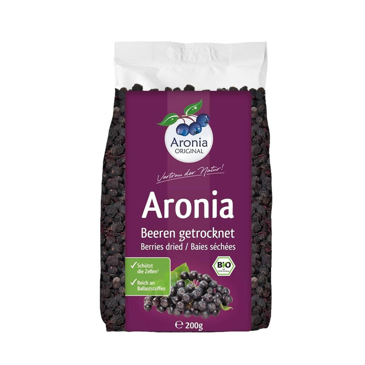 Aronia ORIGINAL, Fructe de aronia deshidratate, fără conservanți, fără zahăr adăugat, 500 grame