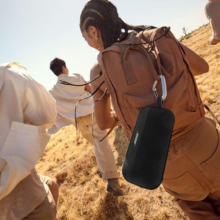 Difuzor Bluetooth portabil Bose Soundlink Flex (Gen. 2), difuzor portabil pentru exterior cu sunet natural, autonomie de până la 12 ore, rezistent la praf și apă, negru