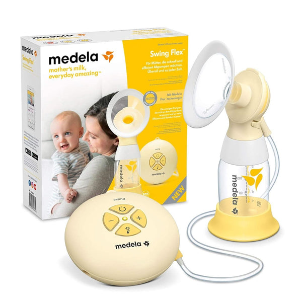 Medela Swing Maxi Flex Elektrische Doppel-Milchpumpe – Mehr Milch in Kürzerer Zeit – Mit Personalfit Flex Brusthaube Und Medela 2-Phasen Expression-Technologie, 1 Stück (1Er Pack)