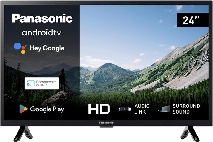 Panasonic TX-32MSW504, 32 Zoll HD LED Smart 2023 TV, Android TV, Surround Sound, Google Assistant, Chromecast, Bright Panel, HD Color Engine, Schwarz