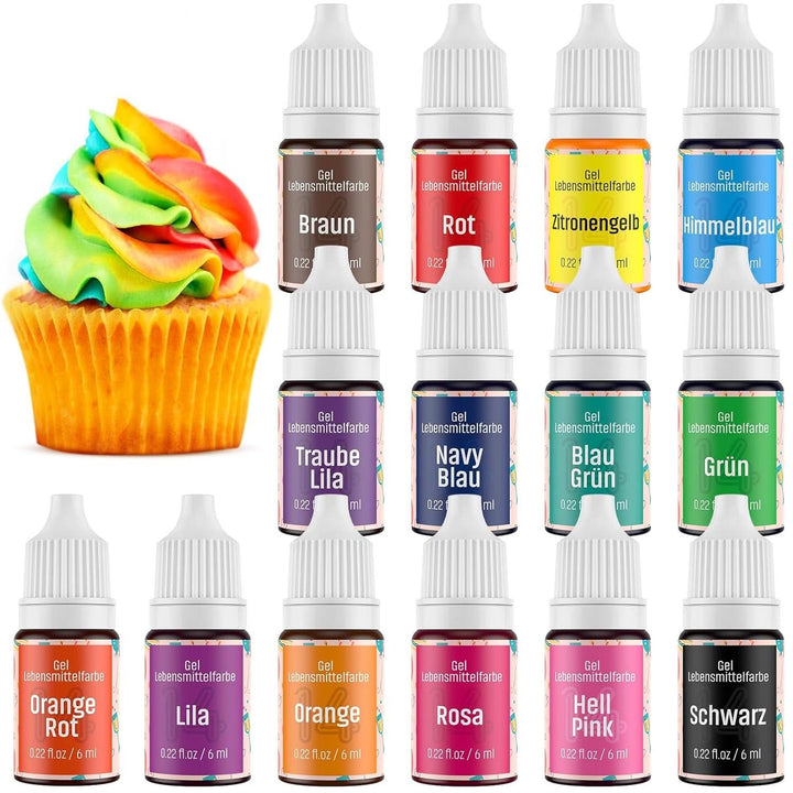 Set 14 sau 26 coloranti alimentari lichizi, 6 ml