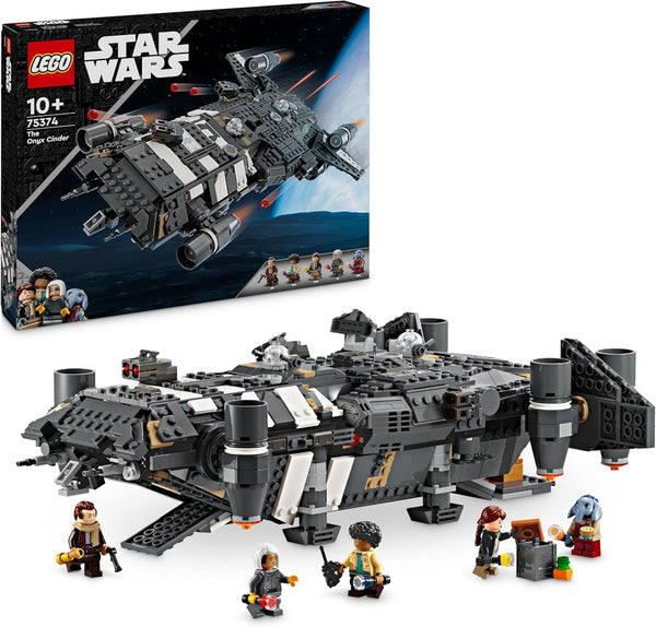 LEGO Star Wars: Skeleton Crew Onyx Cinder, navă stelară de jucărie de construit și colecționat pentru băieți și fete cu 5 personaje, idee de cadou pentru fanii de la 10 ani 75374