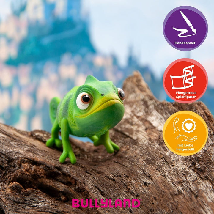Bullyland 12422 - Figurină cameleon Pascal din Walt Disney Rapunzel "Newly Reconfigured", aprox. 6 cm, fidelă detaliilor, ideală ca mic cadou pentru copii cu vârsta de peste 3 ani