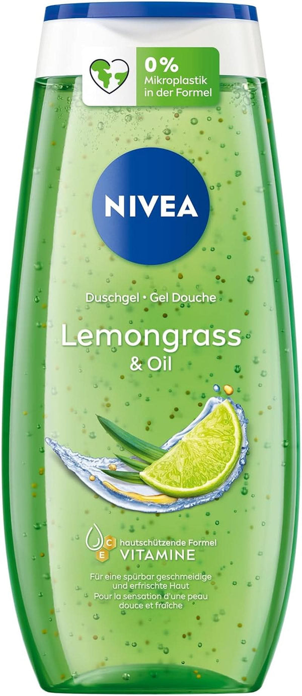 Gel de duș NIVEA Lemon Grass And Oil, 250 ml