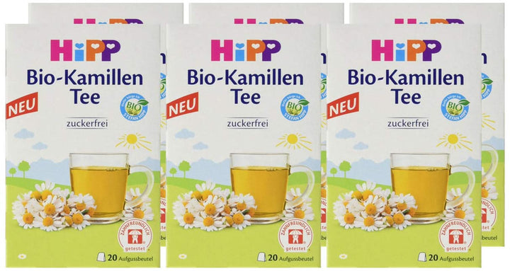 Hipp Bio Teegetränke Bio-Kamillen-Tee, 6Er Pack (6 X 30 G)