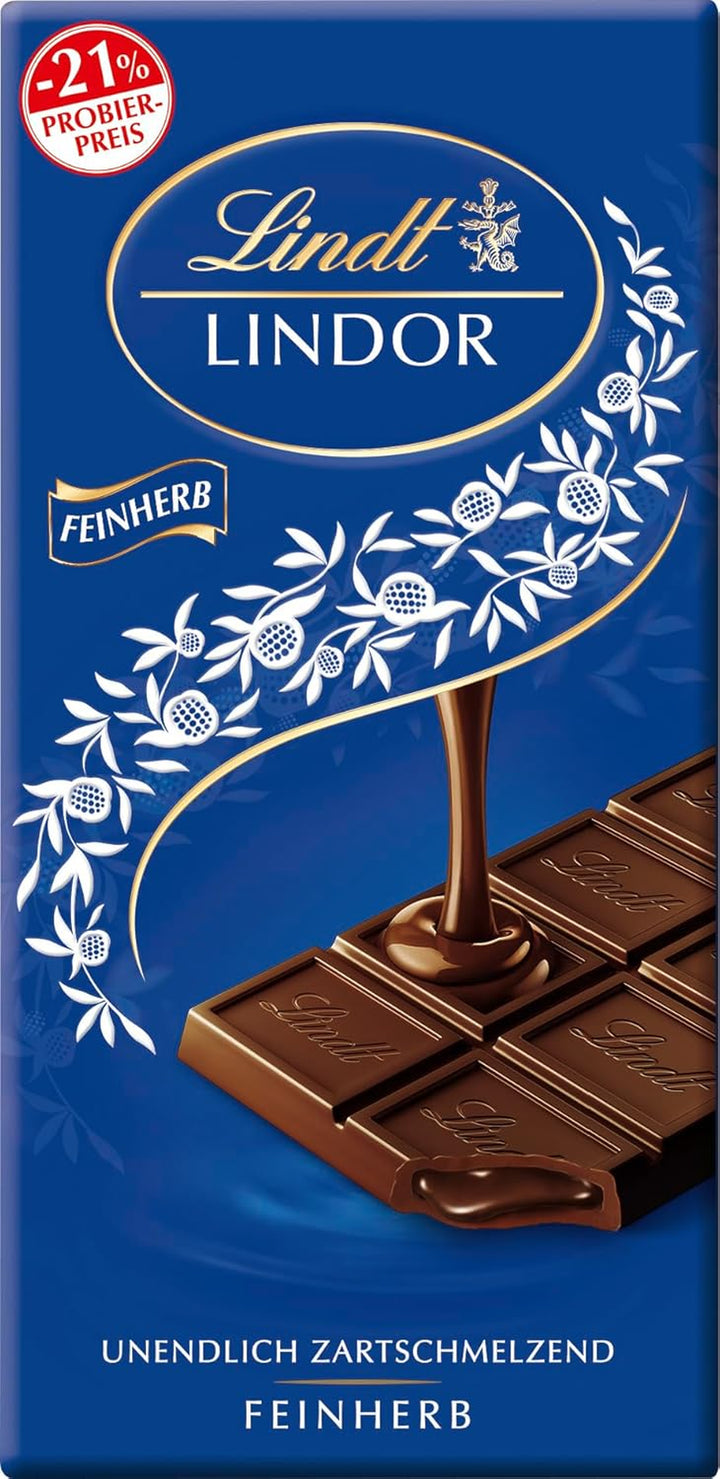 Lindt Schokolade LINDOR Pistazie, Promotion | 100 G | Feinste Vollmilch-Schokolade Mit Unendlich Zartschmelzender Füllung Mit Pistaziengeschmack | Schokoladentafel | Schokoladengeschenk, 2023 Version