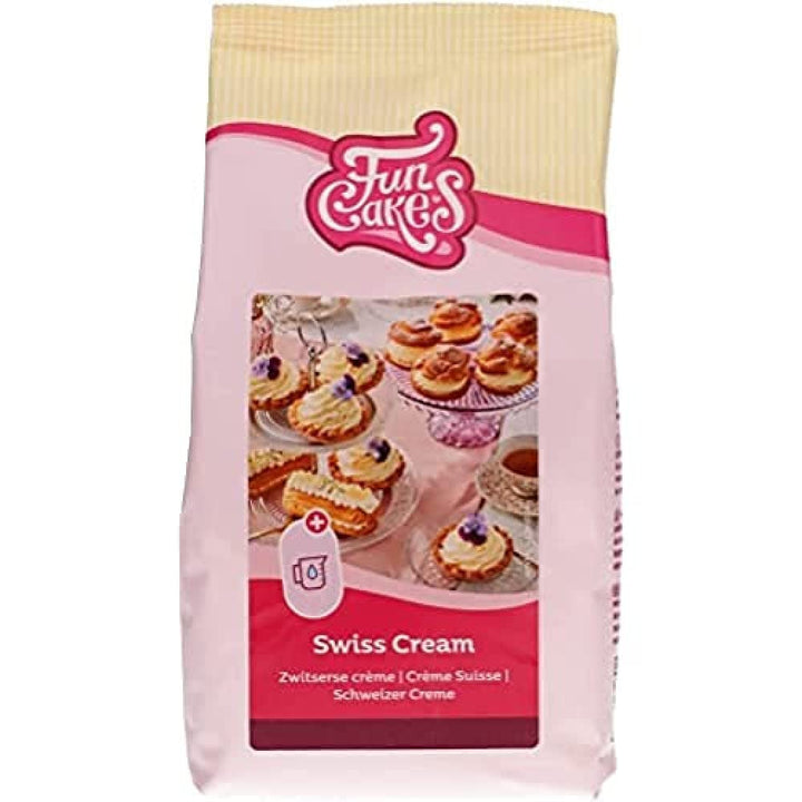 Funcakes Mix Für Schweizer Sahne, Einfach Zu Verwenden, Lecker Zum Füllen Von Kuchen, Cupcakes Und Anderen Leckereien, Nur Wasser Hinzufügen, Halal. 500 G.