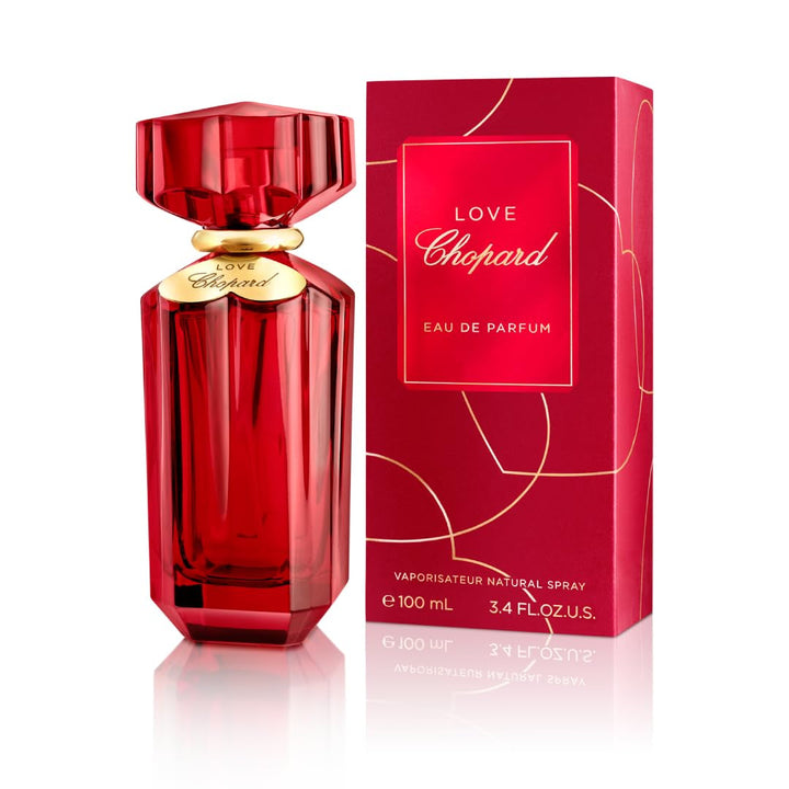 Love 30 ml – Apă de parfum pentru femei – Parfum floral picant – Note magnifice de șase trandafiri selectați, iasomie, mandarină și paciuli – Parfum pentru femei – Sticlă roșie