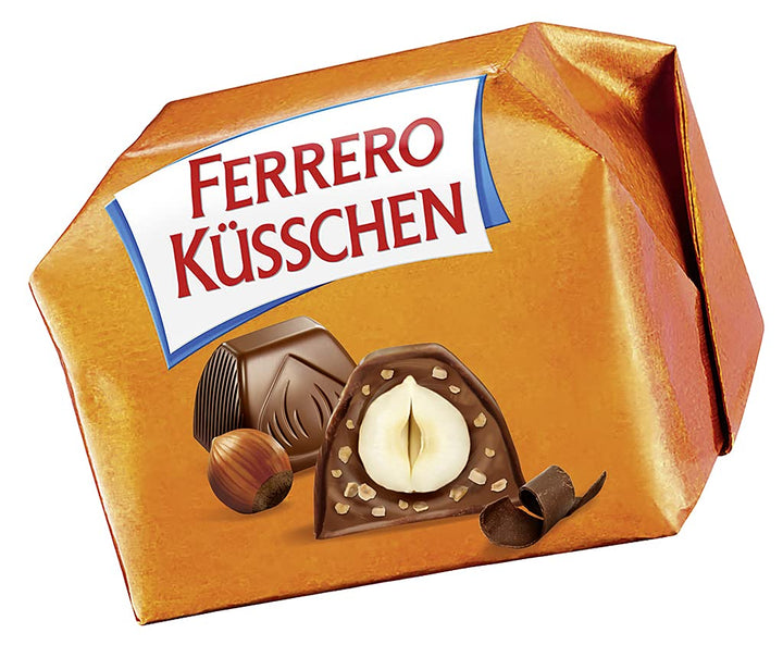 Ferrero Küsschen Klassik – Knackig Geröstete Haselnuss Umhüllt Von Feiner Schokolade – 1 Packung À 20 Einzelpralinen